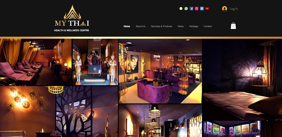 MY Thai Health & Wellness Centre's homepage