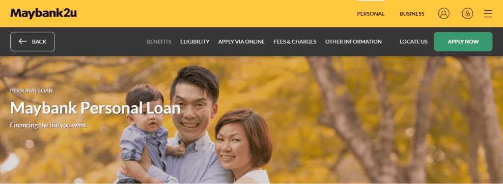 MayBank's Homepage