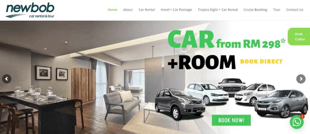 New Bob Car Rental & Tour's Homepage