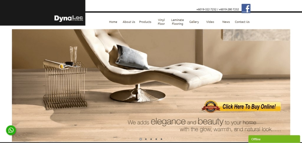 DynaLoc Flooring's Homepage