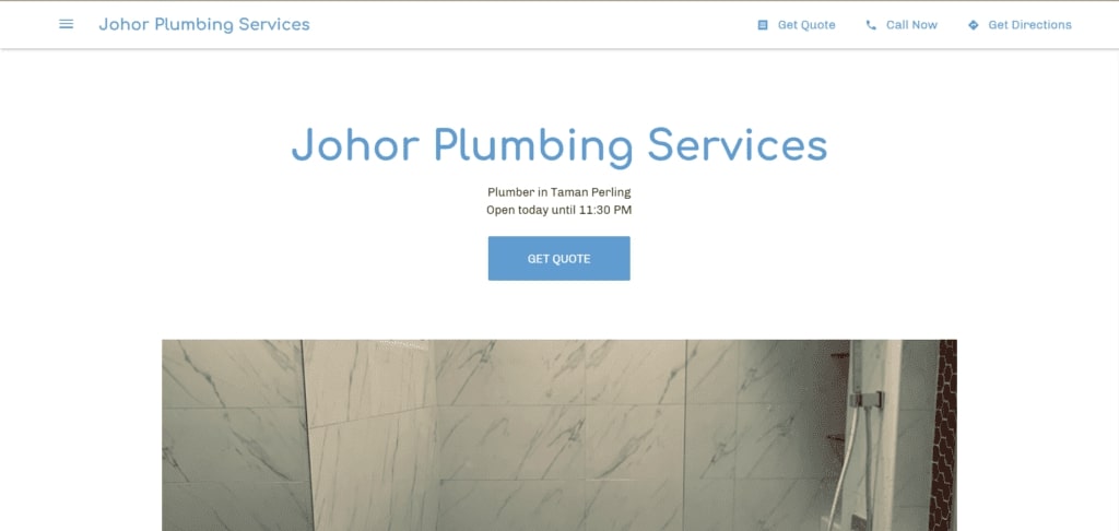 Johor Plumbing Services' Homepage