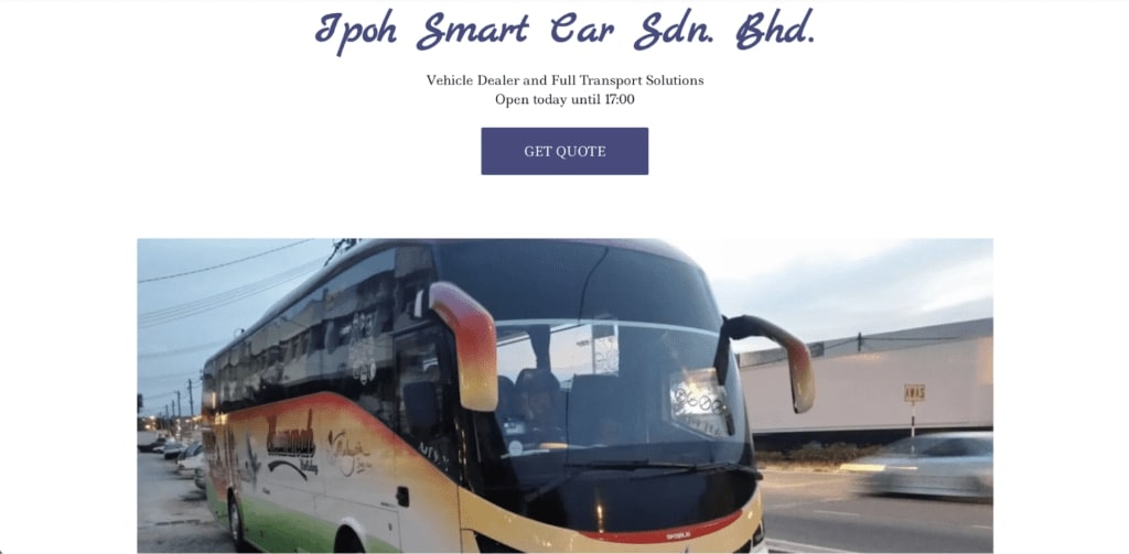 Ipoh Smart Car's homepage