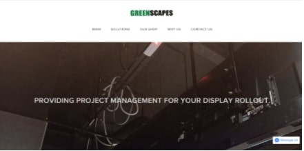 Greenscapes' homepage