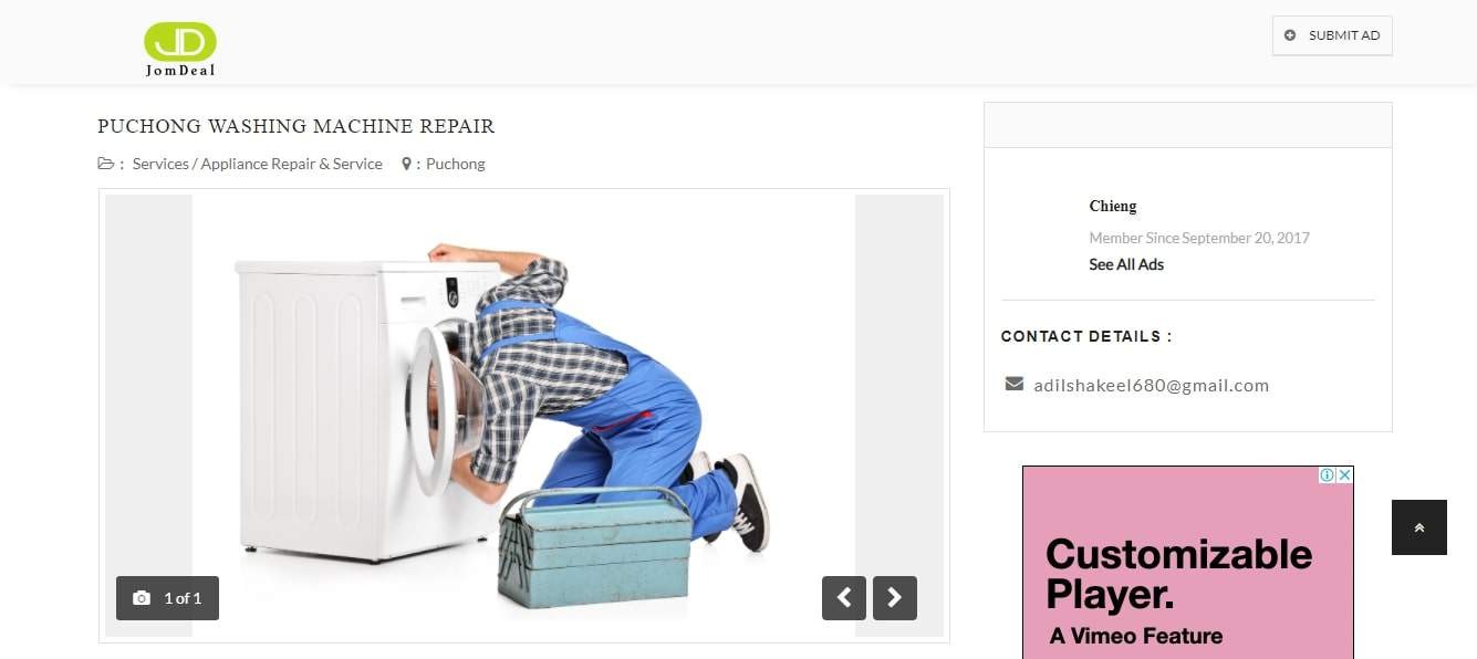 Puchong Washing Machine Repair's Homepage