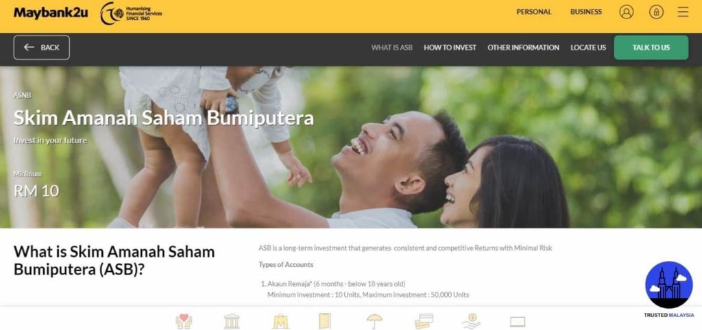 Skim Amanah Saham Bumiputera's Homepage