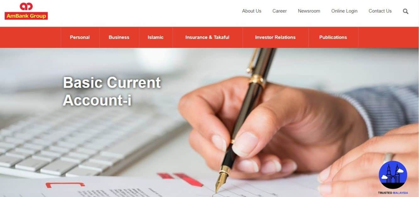 AmBank Basic Current Account-i's Homepage