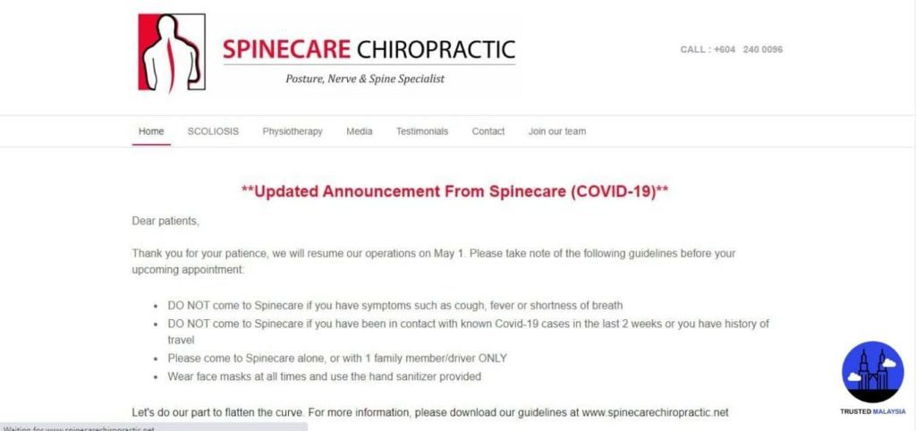 Spinecare Chiropractic's Homepage