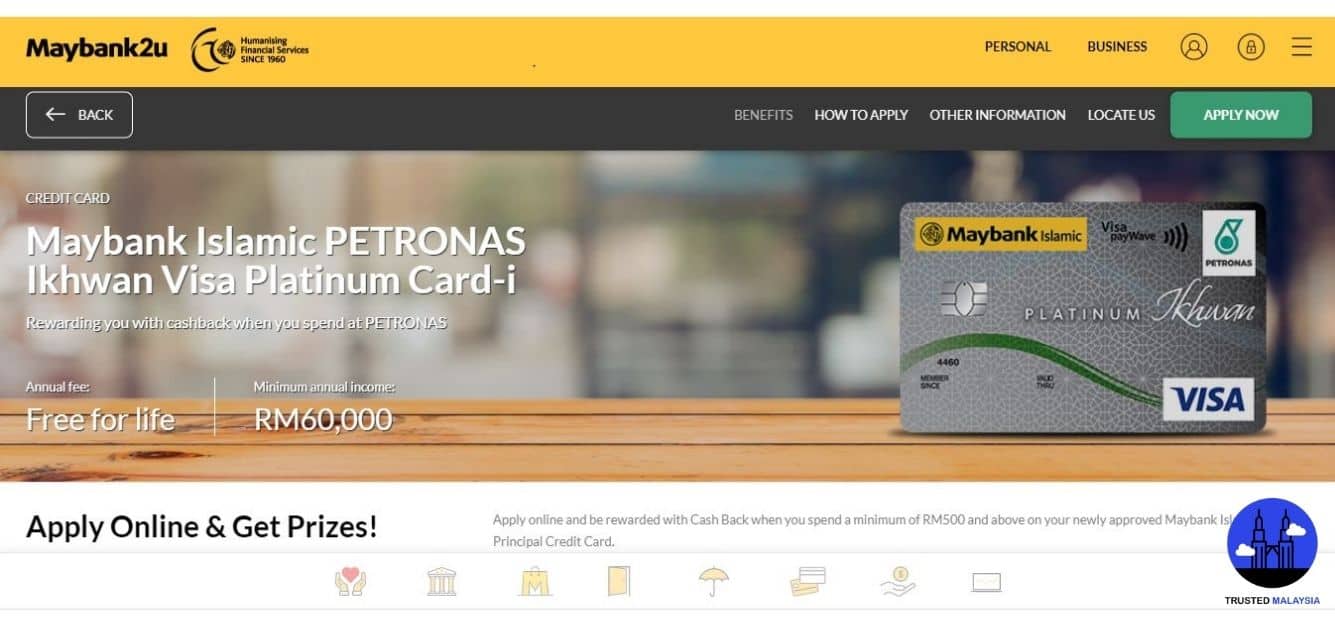 Maybank Islamic PETRONAS Ikhwan Visa Platinum Card-i's Homepage