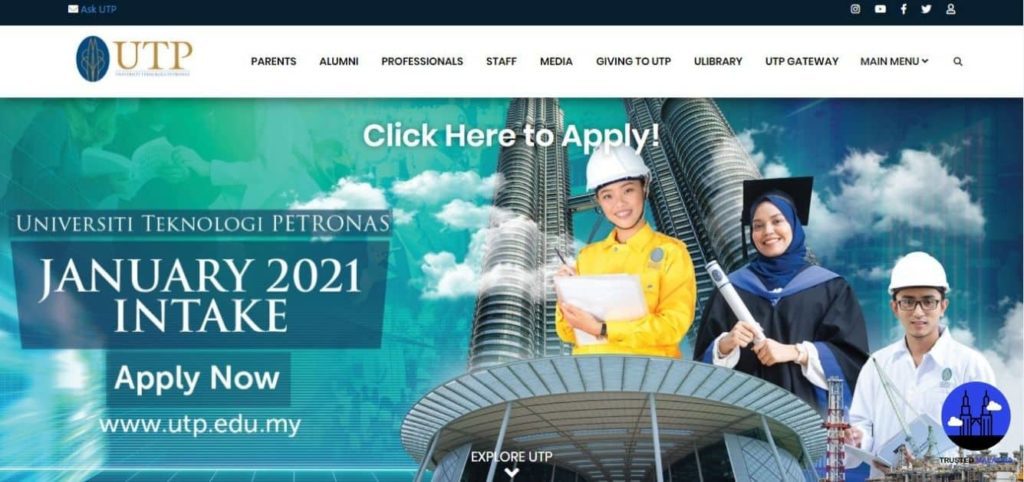 Universiti Teknologi Petronas' Homepage