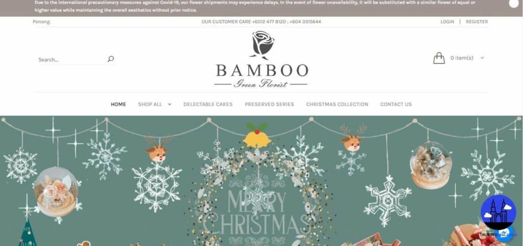 Bamboo Green Florist's Homepage