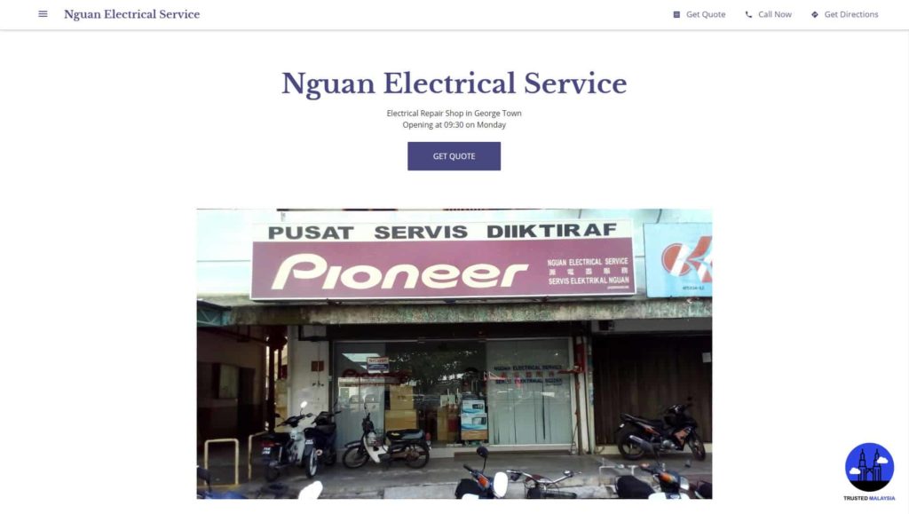 Nguan Electrical Service's Homepage