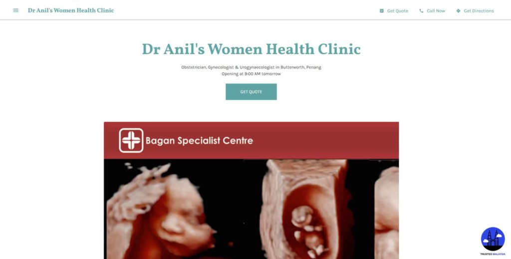 Dr Anil's Women Health Clinic's Homepage