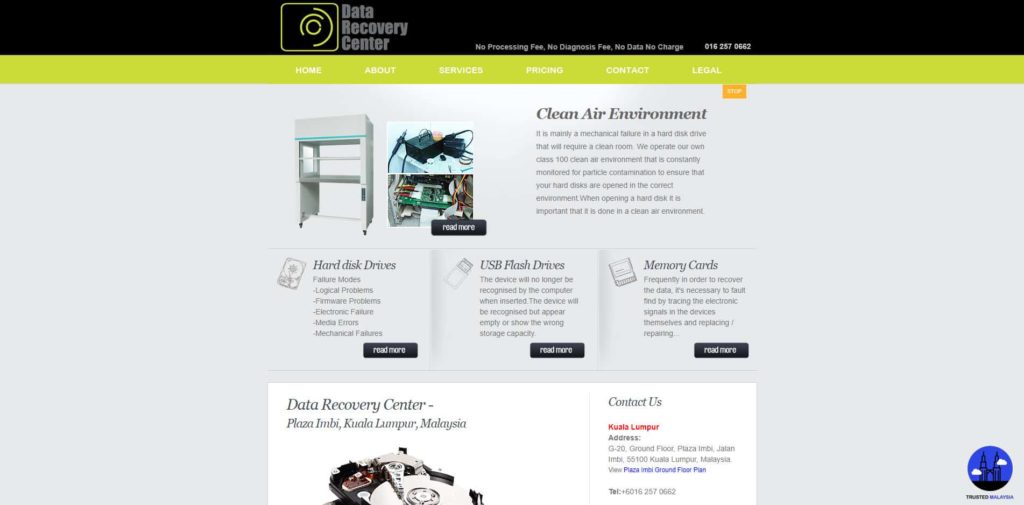 Data Recovery Center's Homepage