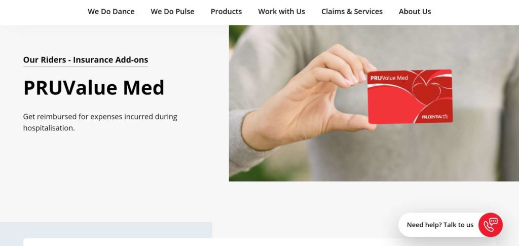 Prudential PRUValue Med Medical Card's Homepage