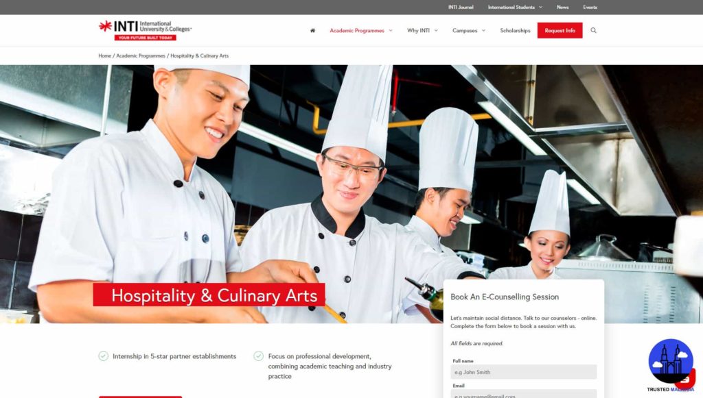 INTI University's Homepage