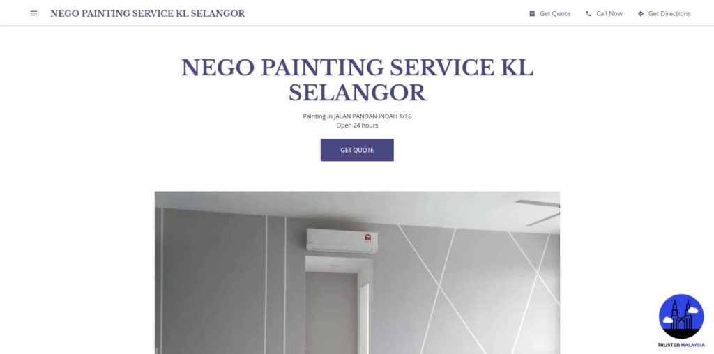 Nego Painting Services' Homepage