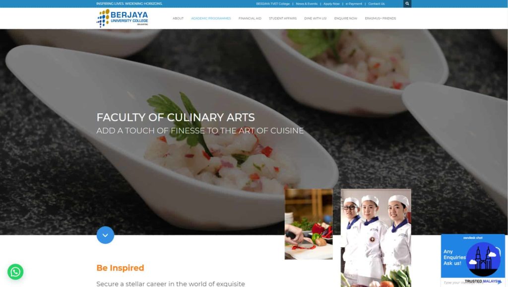 Berjaya University College of Hospitality's Homepage