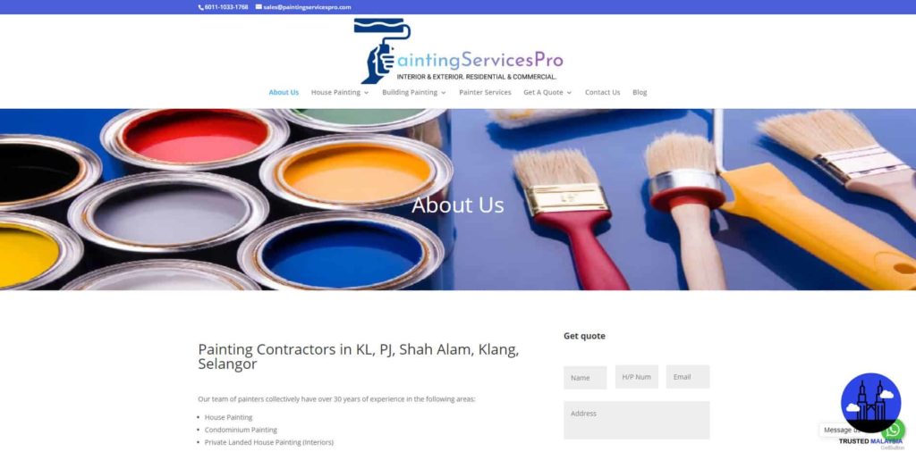 Painting Service Pro's Homepage