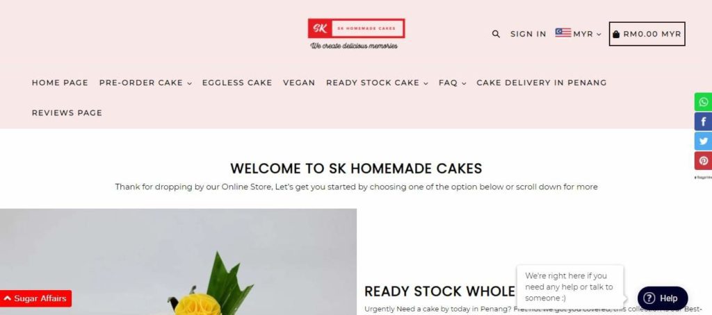 SK Homemade Cakes' Homepage