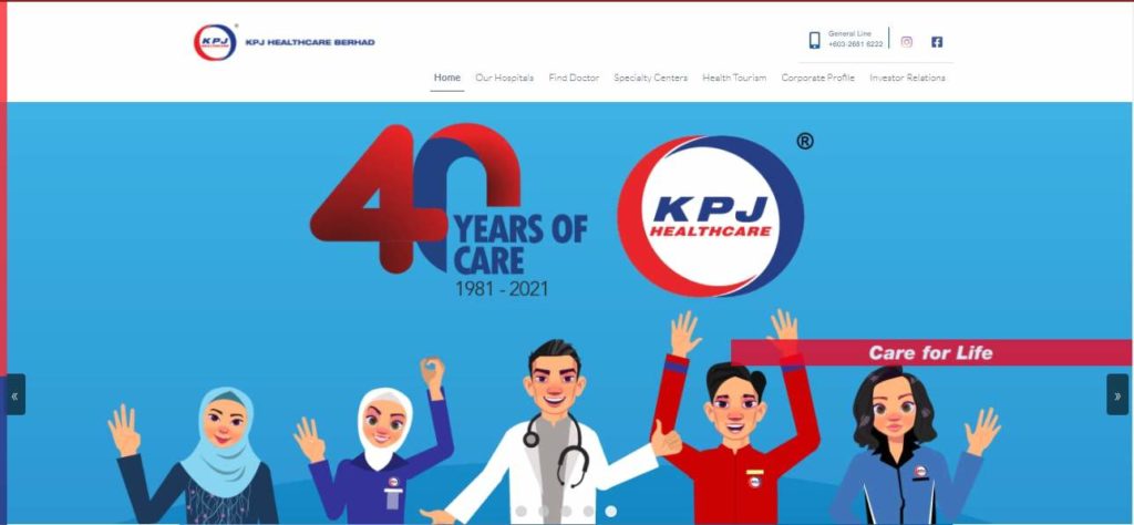 KPJ Sabah Specialist Hospital's Homepage