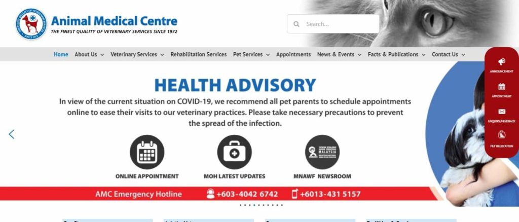 Animal Medical Center (AMC)'s Homepage