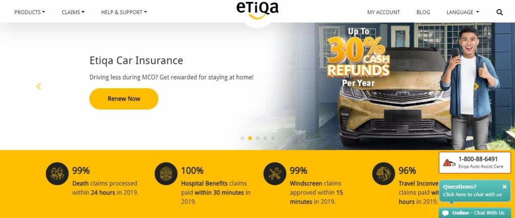 Etiqa's Homepage