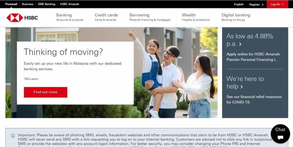 HSBC Malaysia's Homepage