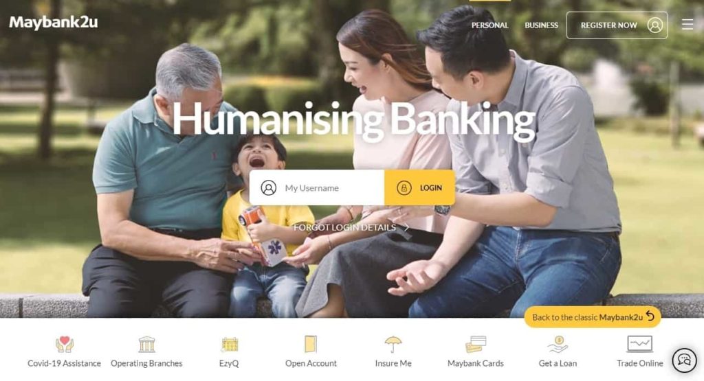 Maybank2u Malaysia's Homepage