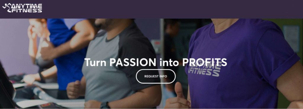 Anytime Fitness' Homepage