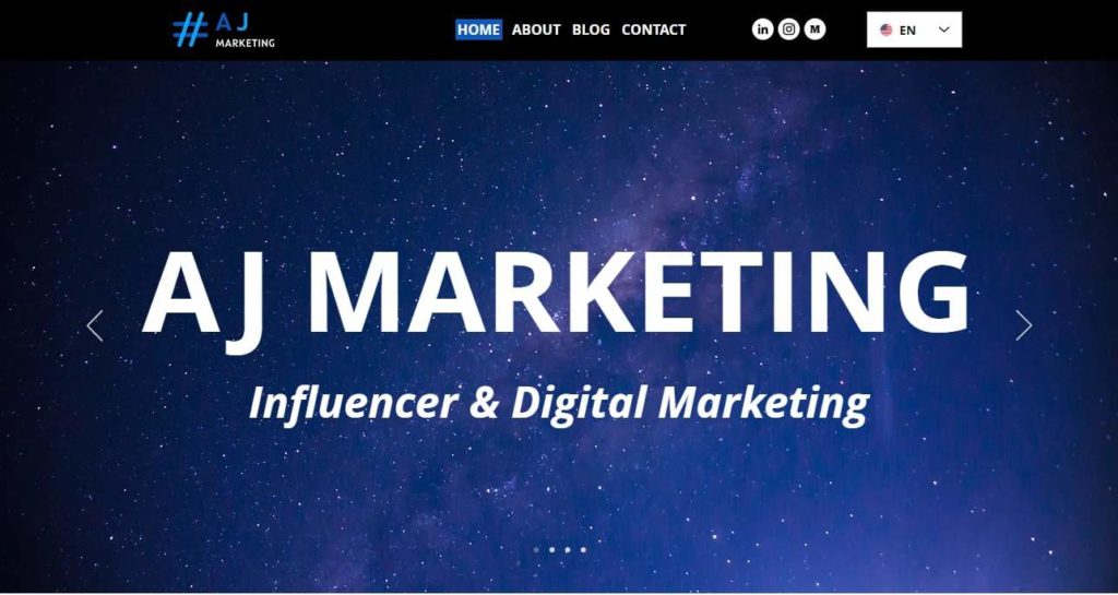 AJ Marketing's Homepage