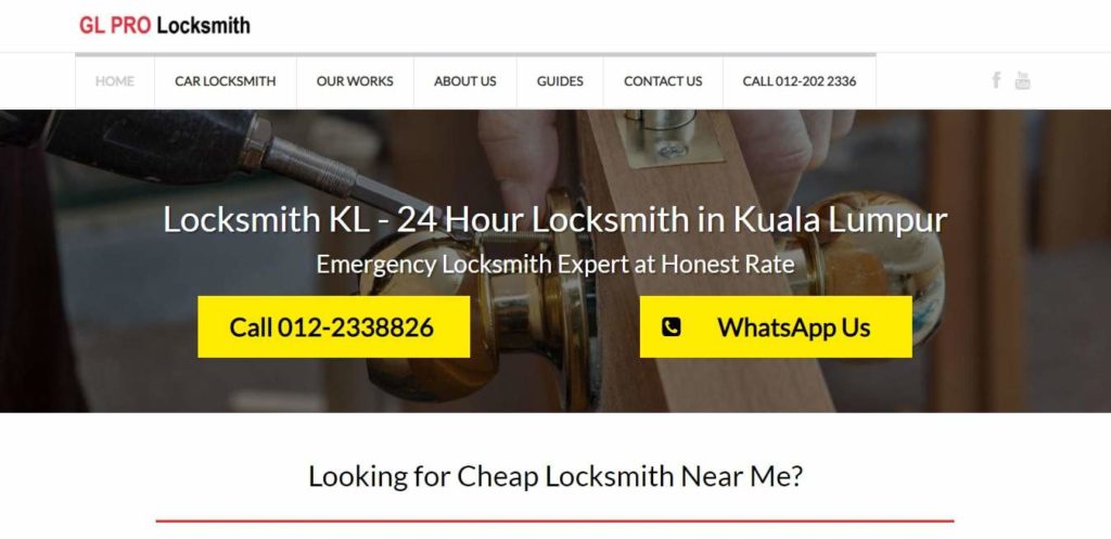 GL Pro Locksmith's Homepage