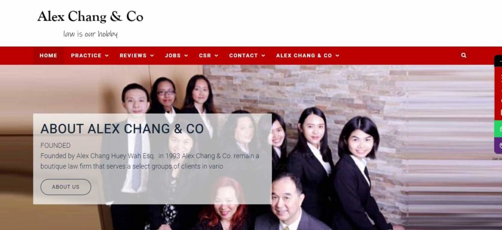 Alex Chang & Co.'s Homepage