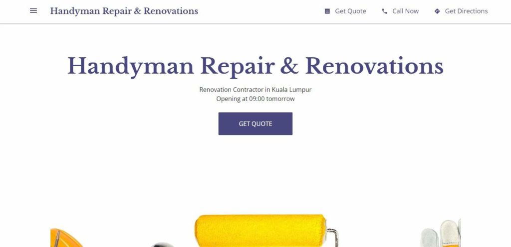 Handyman Repair & Renovations' Homepage