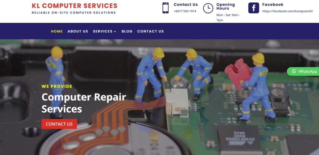 KL Computer Services Homepage