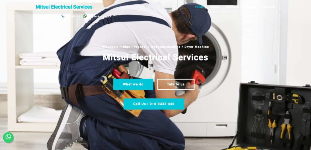 Mitsui Electrical Services homepage