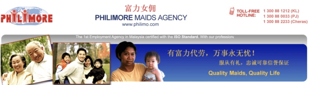 Philimore Maids Agency's Homepage