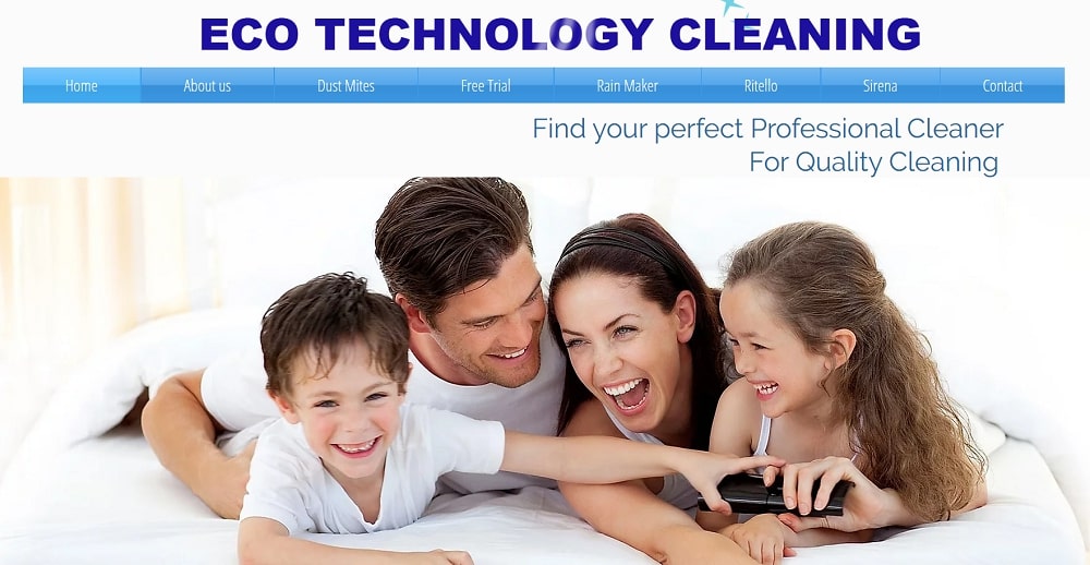 Eco Technology Cleaning's homepage