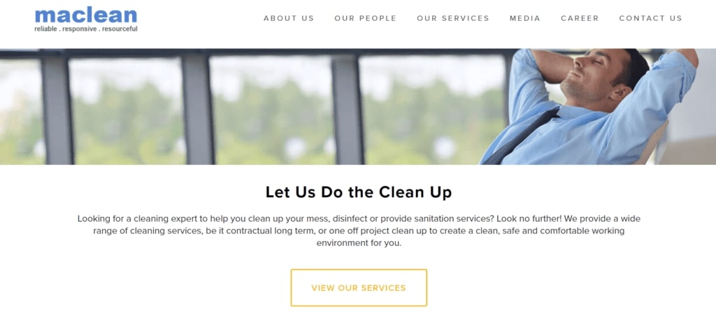 Maclean Services' homepage