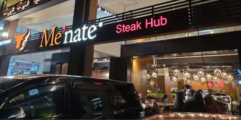 Me'nate Steak Hub Homepage