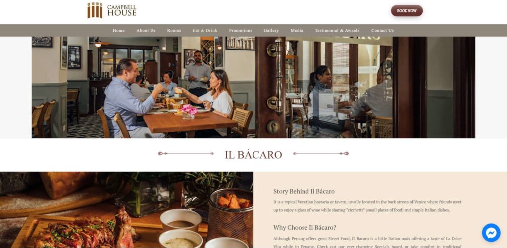 Il Bacaro's Homepage