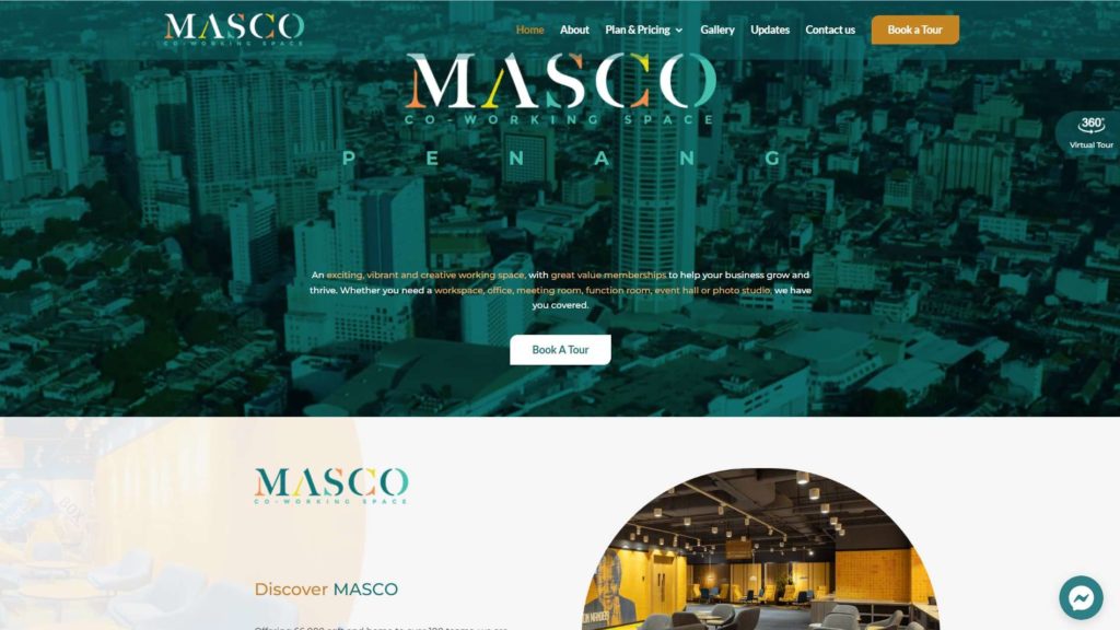 Masco Co-working Space Homepage