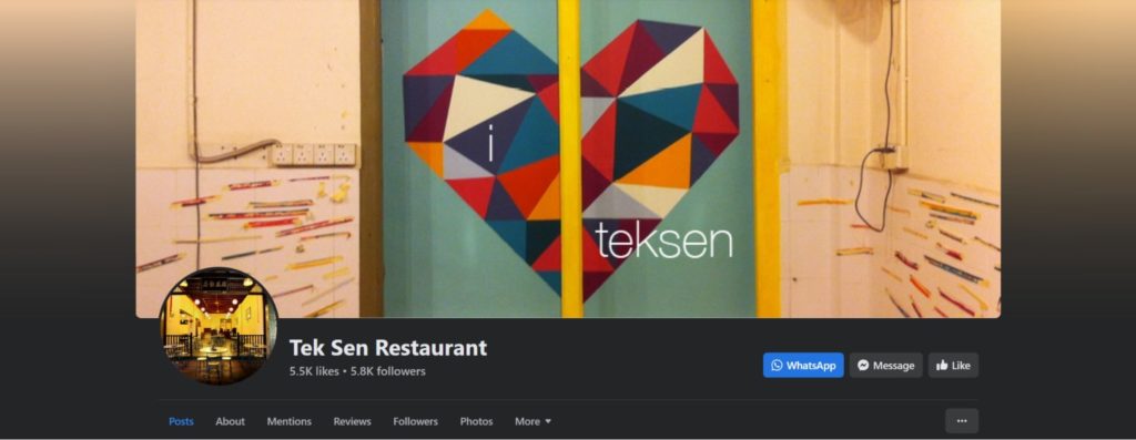 Teksen Restaurant's Homepage