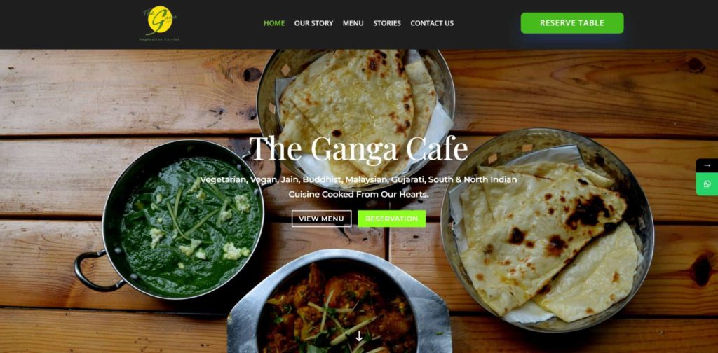 The Ganga Cafe's Homepage