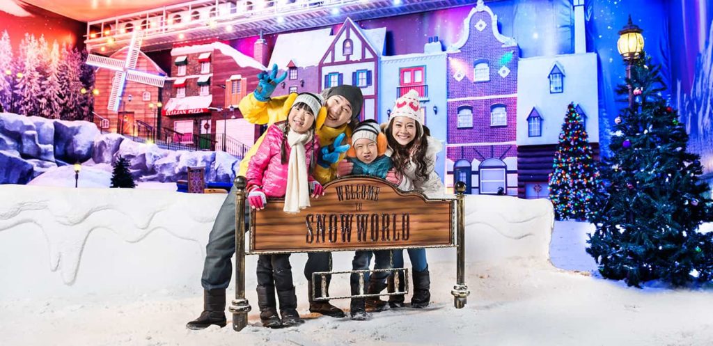 Experience winter at the Snow World Experience