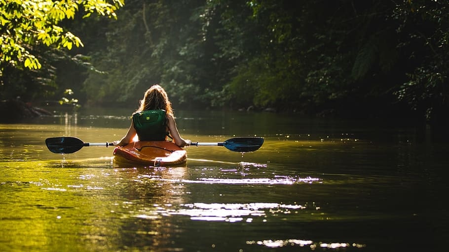 Admire the beautiful lakes while kayaking